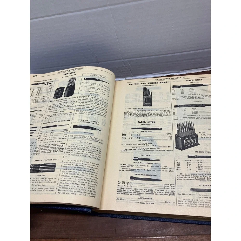 Seattle Hardware Company General Index Catalog Vintage 1920s Trade Industrial